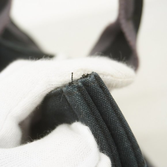 Hermes Tote Bag Foult PM Canvas Black Women's - Picture 8 of 14